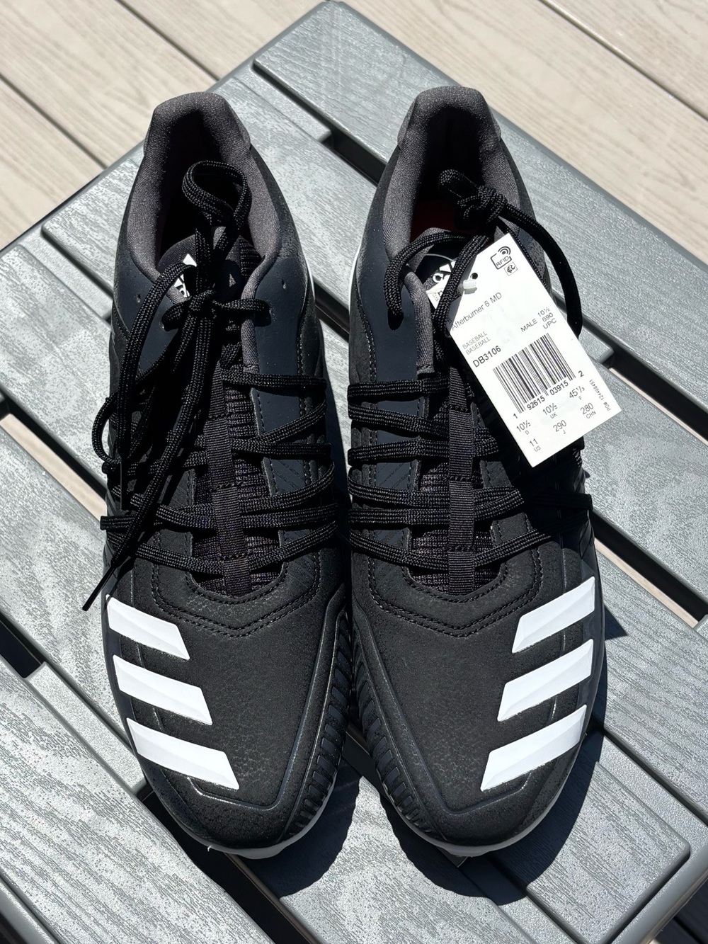 Adidas Black Baseball/Softball Cleats